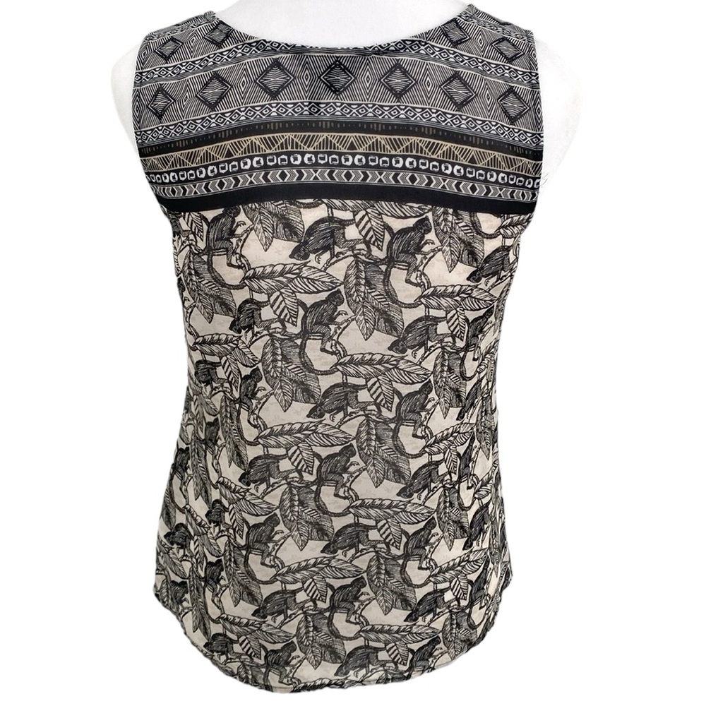Nic + Zoe Monkey Floral Leaf Tank Blouse - Picture 8 of 9